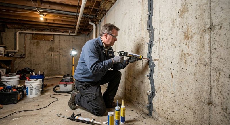 Basement Crack Repair in Clemson, SC