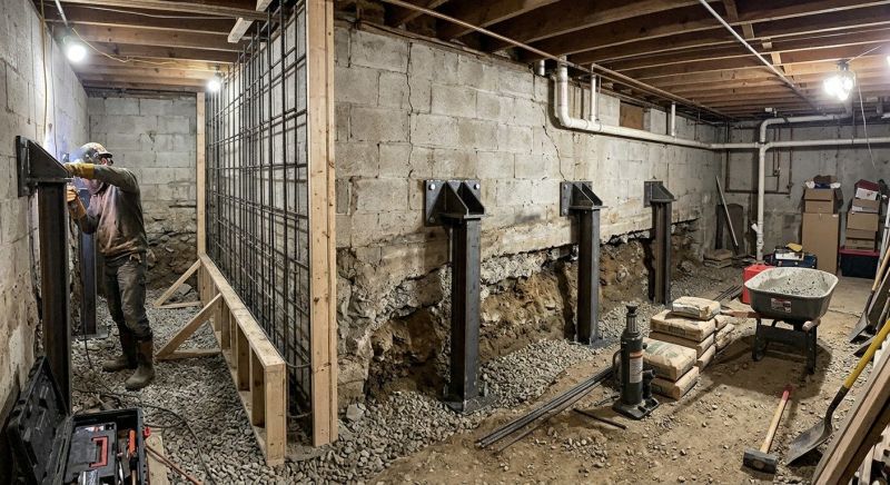 Basement Stabilization in Clemson, SC