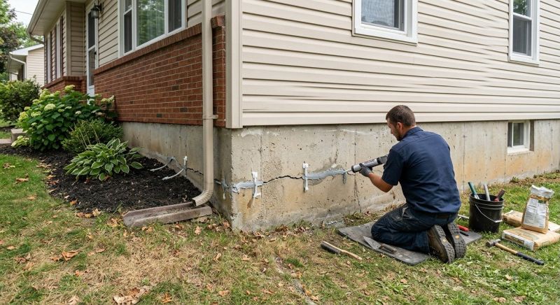Cracked Foundation Repair in Anderson, SC