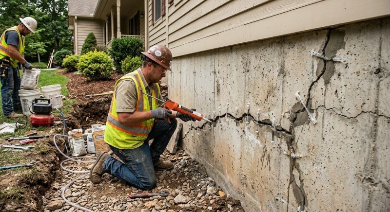 Cracked Foundation Repair in Pendleton, SC