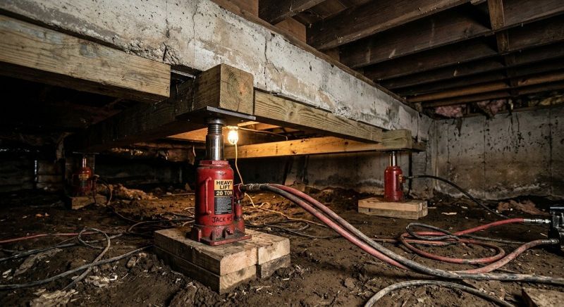 Foundation Jacking in Hartwell, GA