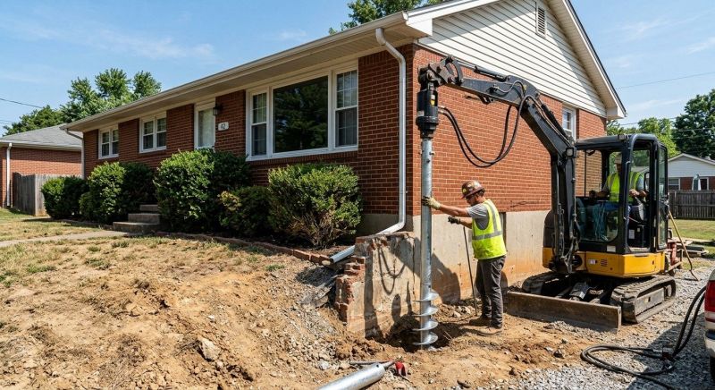 Helical Pile Installation in Clemson, SC