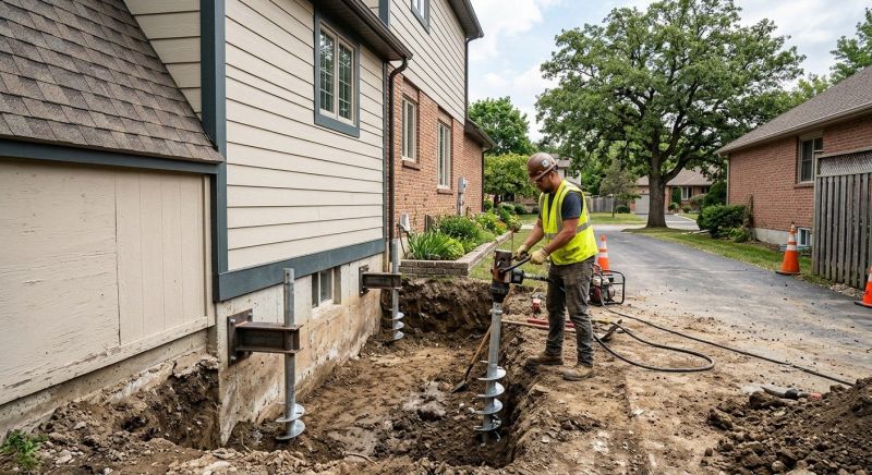 Helical Pile Installation in Clemson, SC