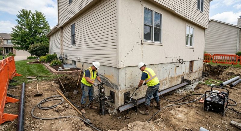 Sinking Foundation Repair in Pickens County, SC