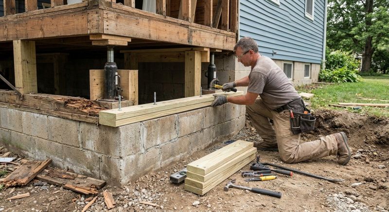 Sinking Foundation Repair in Pickens County, SC